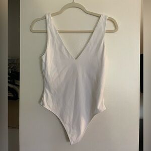 Babaton white bodysuit (Aritzia)